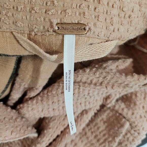 Free People Tan Long Button Down Shacket Dress - Picture 11 of 12